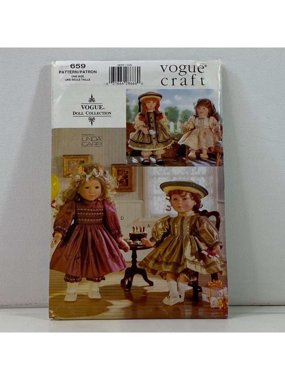 Vogue Craft 659 18 Inch Doll Party Dresses Pattern Uncut American Girl